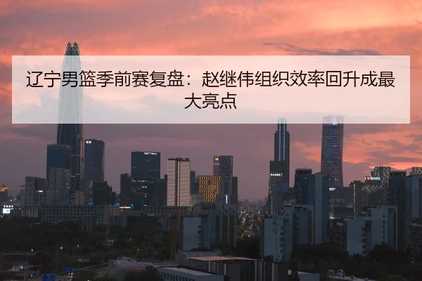 辽宁男篮季前赛复盘：赵继伟组织效率回升成最大亮点